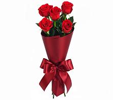 Букет 5 Красных роз Эдлесс Лав в Горняцком
