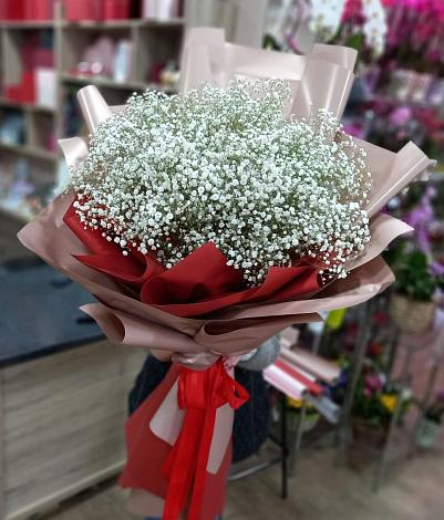 Букет цветов из: Гипсофила в Горняцком