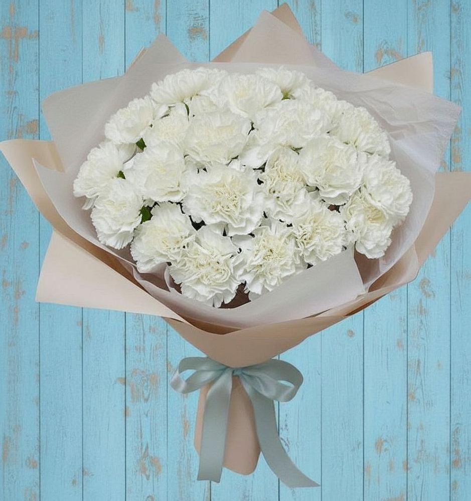 Букет цветов из: Гвоздики в Горняцком