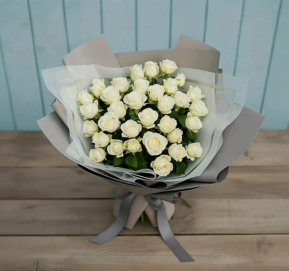 Букет Белоснежная нежность в Горняцком