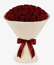 Букет 101 Бордовая роза Блэк Бакарра в Горняцком