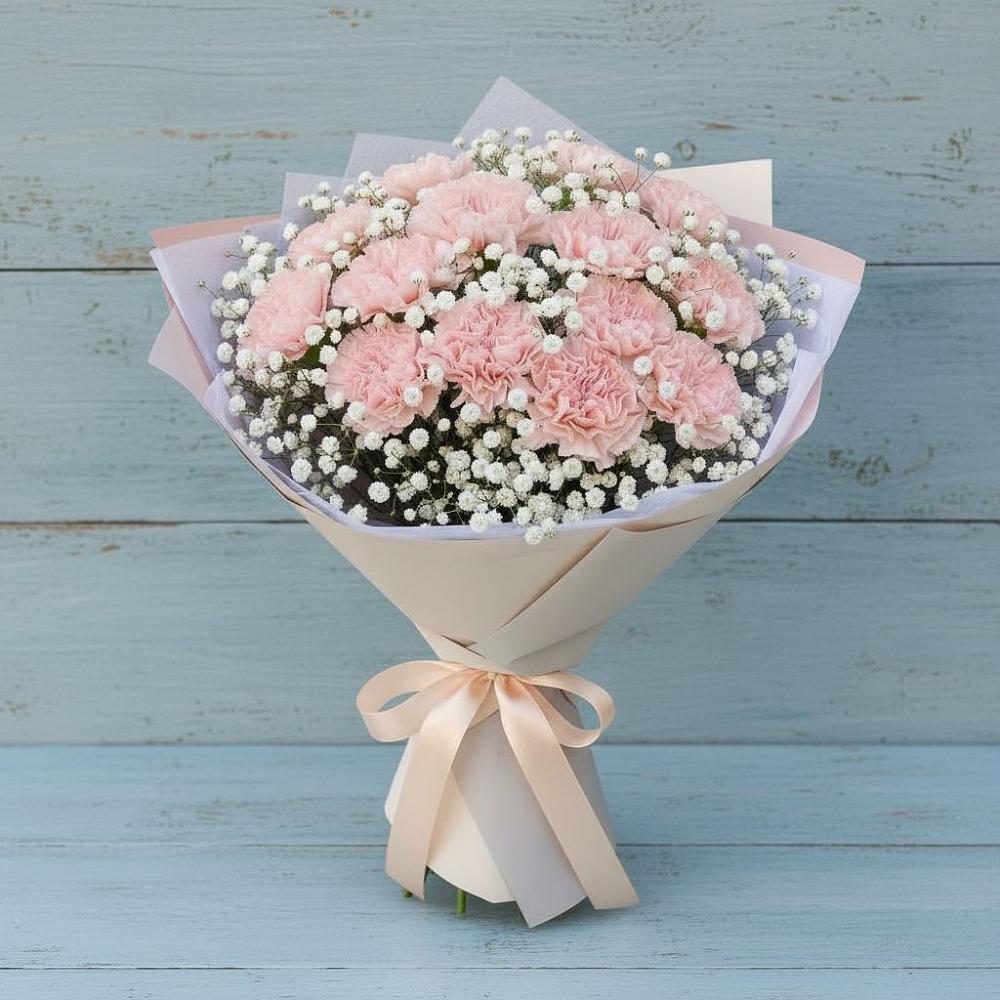 Букет цветов из: Гвоздики в Горняцком