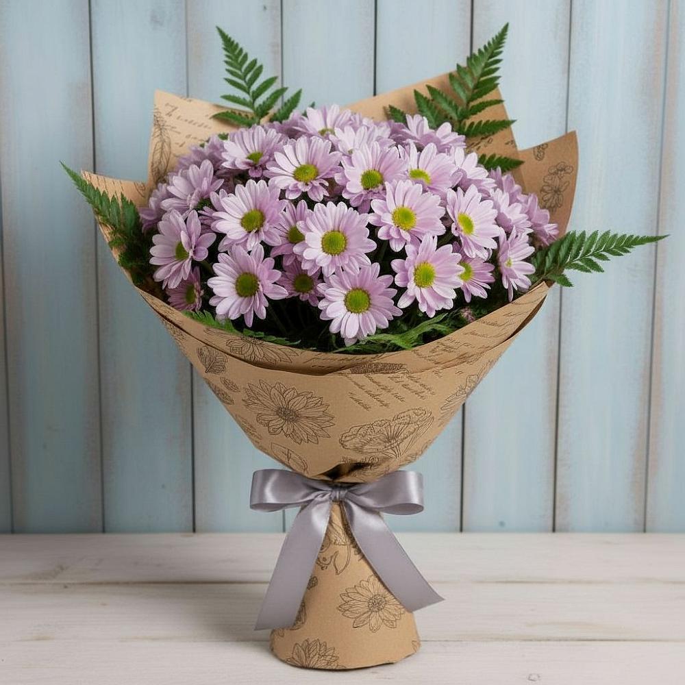 Букет цветов из: Хризантемы в Горняцком