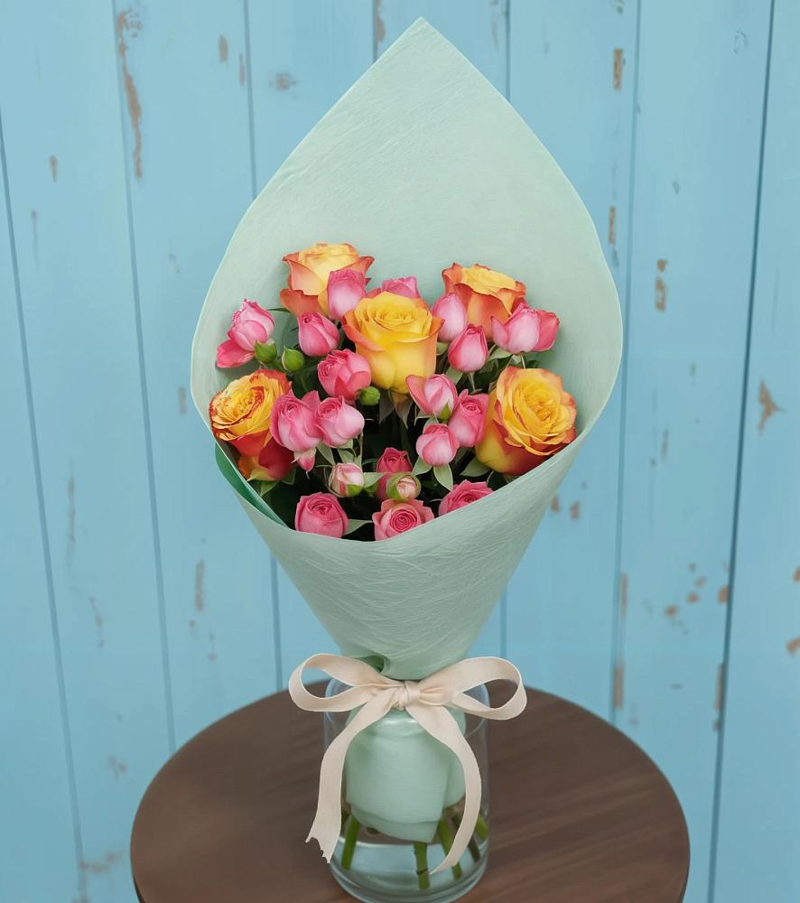 Букет цветов из: Розы в Горняцком