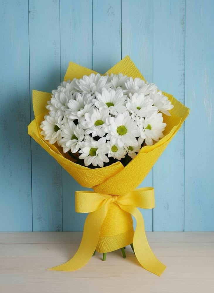 Букет цветов из: Хризантемы в Горняцком