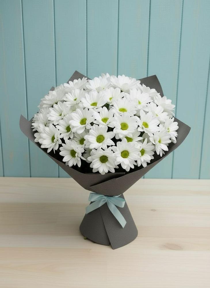 Букет цветов из: Хризантемы в Горняцком