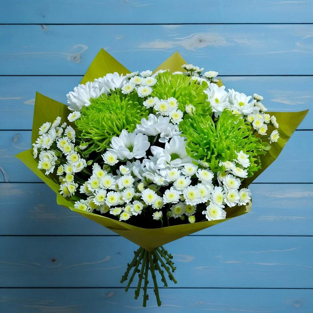 Букет цветов из: Хризантемы в Горняцком