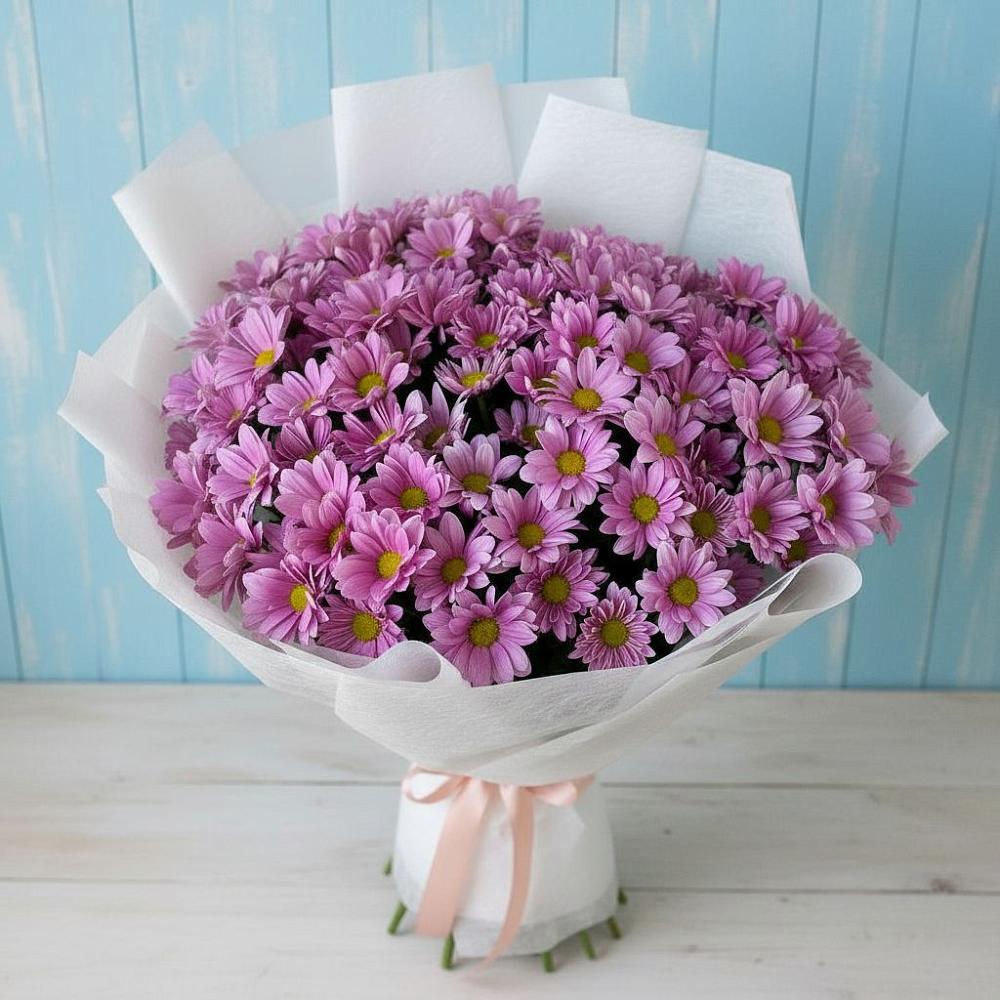 Букет цветов из: Хризантемы в Горняцком