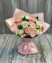 Букет цветов из:  Гвоздики, Розы и Хризантемы #REPLACE_PRED# Горняцком
