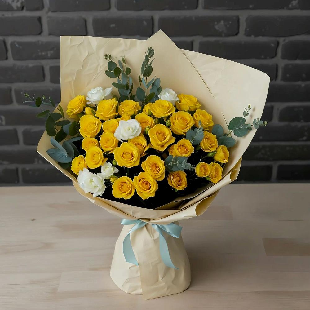 Букет цветов из: Розы в Горняцком