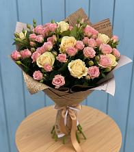 Букет цветов из:  Розы в Горняцком