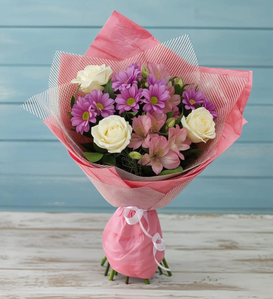 Букет цветов из: Герберы в Горняцком