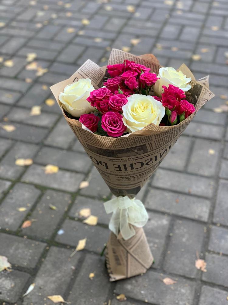Букет цветов из: Розы в Горняцком