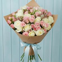 Букет цветов из:  Розы в Горняцком