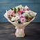 Букет цветов из: Хризантемы, Альстромерии и Розы в Горняцком
